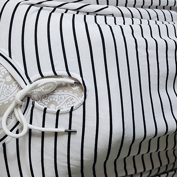 Cabi black and white striped top, size M - Picture 2 of 8